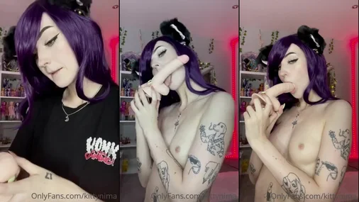 nimapies sugeferdigheter med dildo