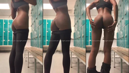 Striptease in der Umkleidekabine mit Nursh
