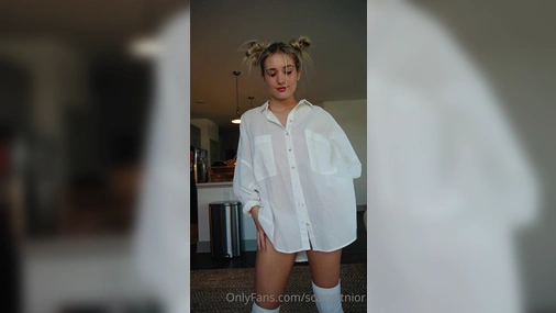 scarlettnior Striptease In The Living Room