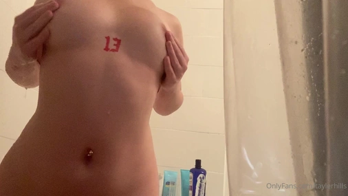Tayler Hills In The Shower