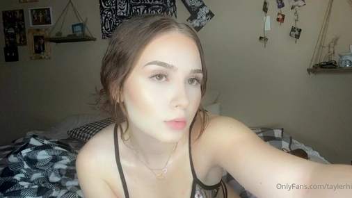 Tayler Hills Sucks Dildo