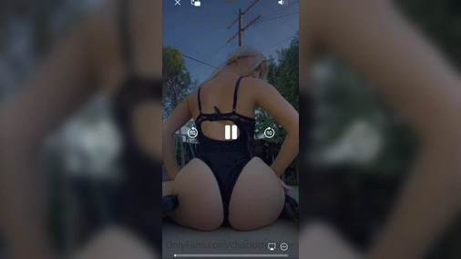 Charlotte Parkes Shakes Booty In The Garden