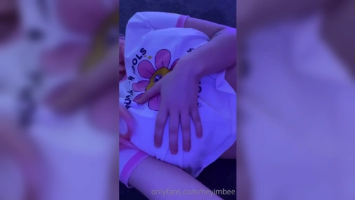 HeyimBee Touching her Big Boobs