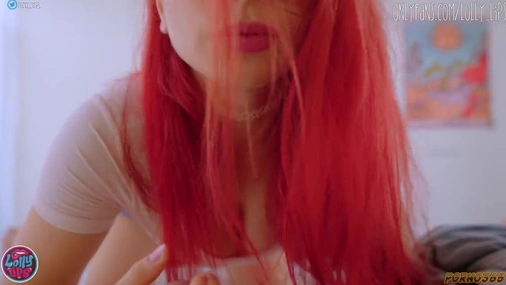 Redhead Lolly Lips Gets Nice Fuck And Cumshot POV