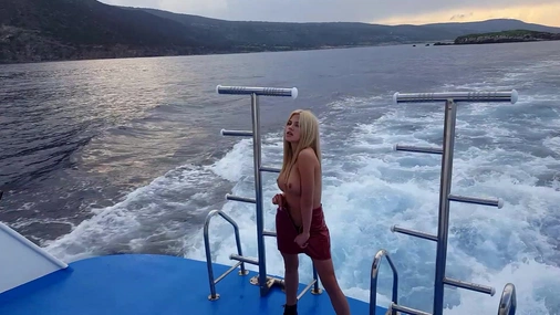 Natalee Topless On The Boat