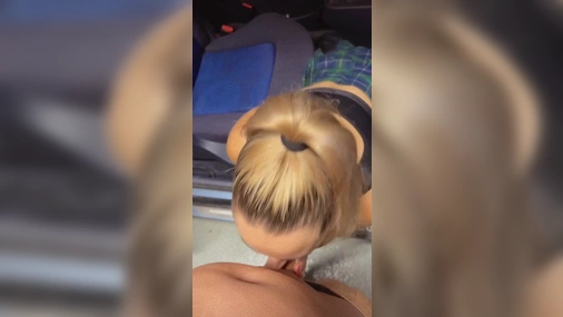 Aphrodixia Blowjob From The Car POV