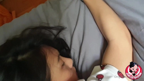 June Liu Spicy Gum Blowjob And Quick Hairy Pussy Fuck With Cumshot POV