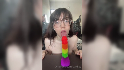 Purrincess Joy Blowjob And Handjob With Dildo