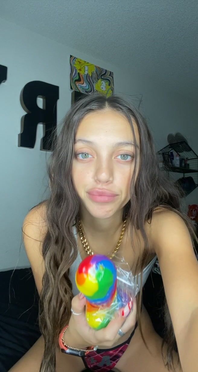 Senya Marin Sucks Dildo