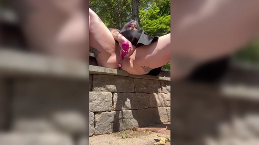 Taybay Masturbates With Sex Toys In Public