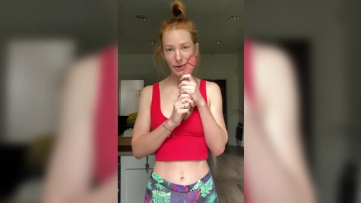VesperTheGinger Morning Coffee And Dildo
