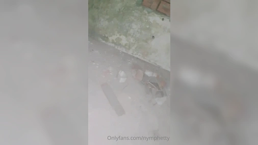 Nymphelita Strips In Abandoned Building