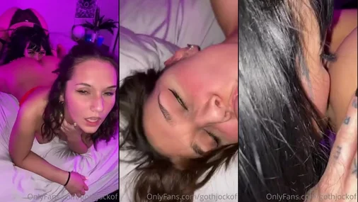 Gothjockof Lesbisches Cunnilingus mit ein bisschen Blowjob POV