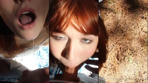 Luv Marsie Outdoor Blowjob POV