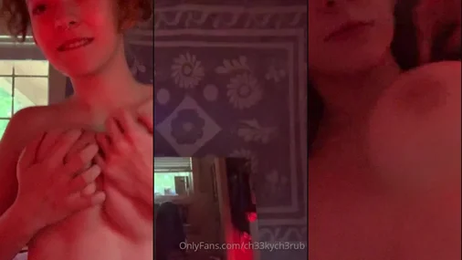 Bouncing Tits Close Up Of Cheeky Cherub