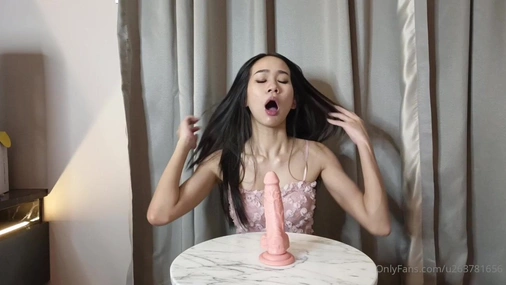 Mayuko Ryuzu Blowjob Practice With Dildo