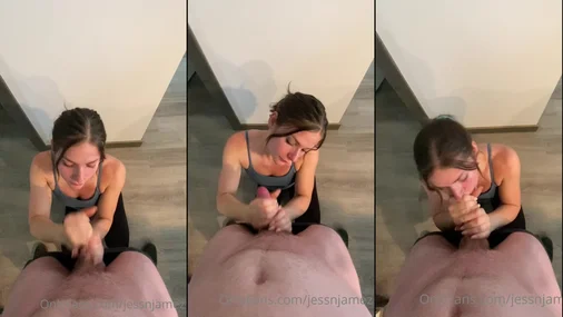 The Princess Jess Blowjob mit Deepthroat und Cumshot POV