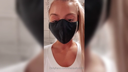 Therealbrittfit Giving Blowjob in Car Parking Lot