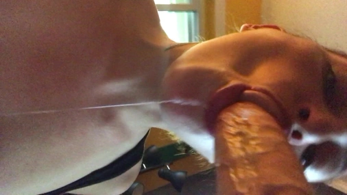 KissaSins Sloppy Blowjob On Homemade Tape