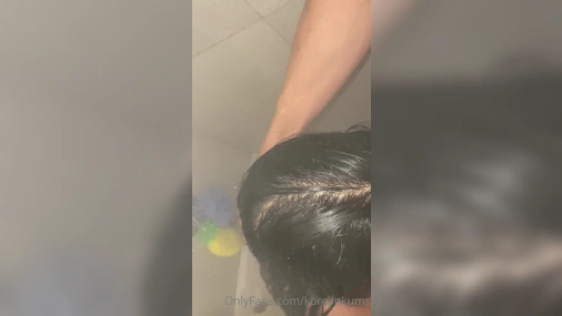 Koreankums Blowjob In The Shower POV