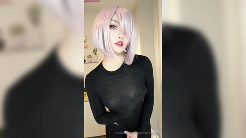 MissWarmJ Playing with Nipples in Cosplay