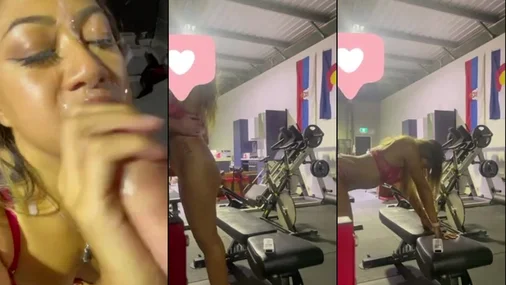 Sachaxfierce Sextape im Fitnessstudio