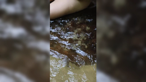 Ash4Reals Gets Topless At The River
