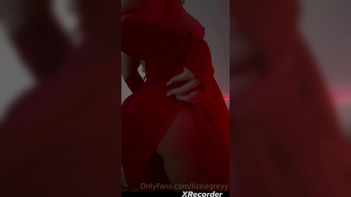 Lizzie Grey Seductive Striptease in Sexy Outfit