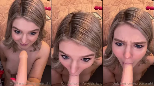 Maya Pryce POV Blowjob am Dildo