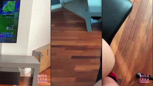 Gamer Chick Miss Lexa Playing For Cumshot Reward