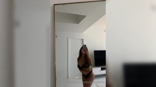 Danielley Ayala Mirror Play In Sexy Lingerie
