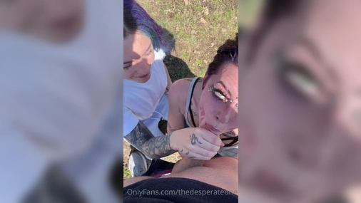 Pandora Skye Shares Blowjob In Public POV