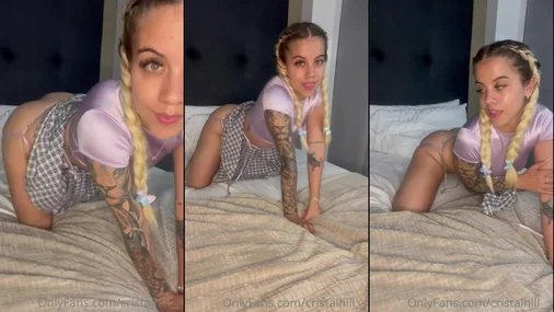 CristalHill Upskirt Teasing On Cam