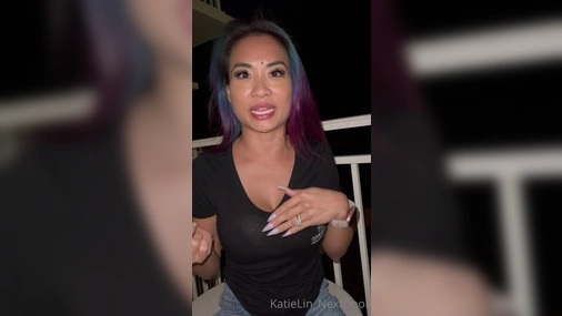 KatieLin Nextdoor Flashing Tits In Public
