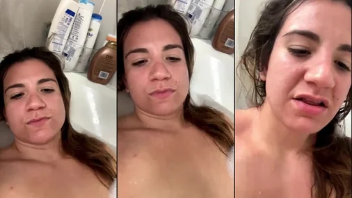 Ailin Perez OF-Livestream in der Badewanne