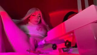 Hannapunzel Masturbating And Fucks Dildo Sexmachine