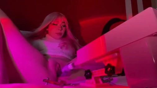 Hannapunzel Masturbating And Fucks Dildo Sexmachine