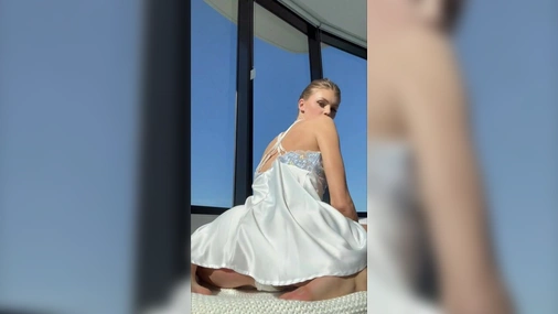 Mila Sobolov Close Up Dildo Riding