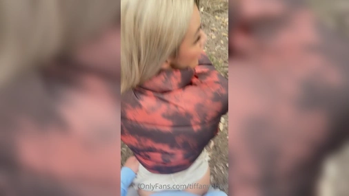 Tiffanynhoe Risky Outdoor Blowjob With Cumshot POV