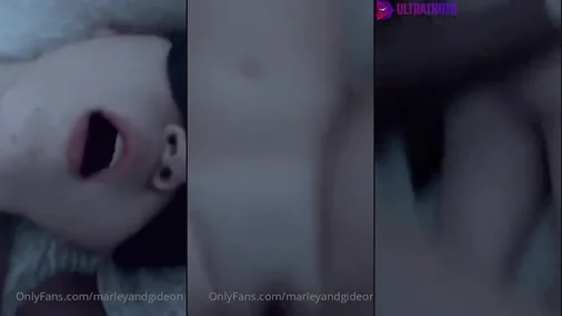 Hardcore-Muschi-Fick mit verbundenen Augen Marley Roze auf einem selbstgedrehten Video