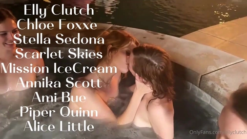 Ami Bue Joins Lesbian Orgy In The Hot Tub
