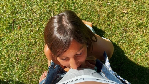 Bella Tina - Risky Public Sextape with Close Up Cumshot in Mouth