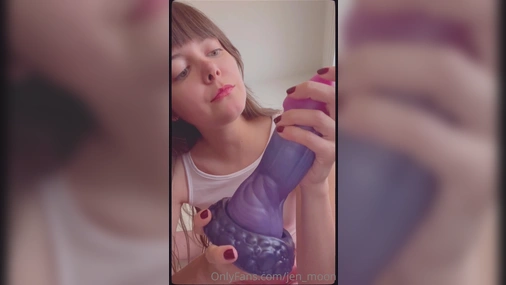 Jen Moon Unboxing Monster Dildo