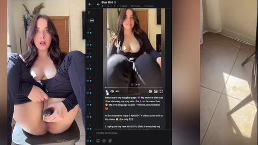Blair Bini Masturbation mit feuchter Muschi und Vibrator