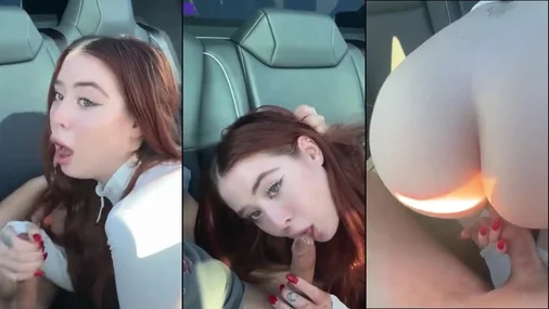 Rosie Rider Riskantes Sextape im Auto – Doggy-Style in der Öffentlichkeit