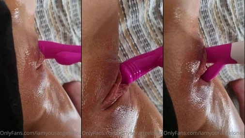 Norwegian Silje Fucking Pussy with Dildo