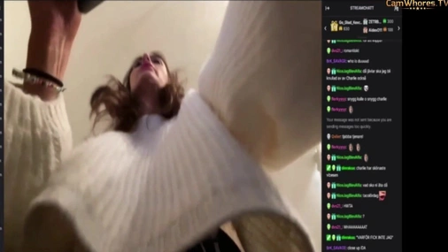 Swedish Ida Asperud accidentally shows her breasts during a twitch stream