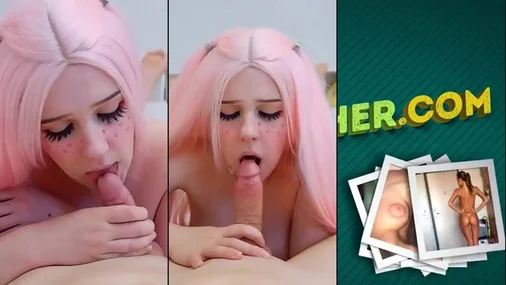 Cutie Gives a Footjob and Blowjob