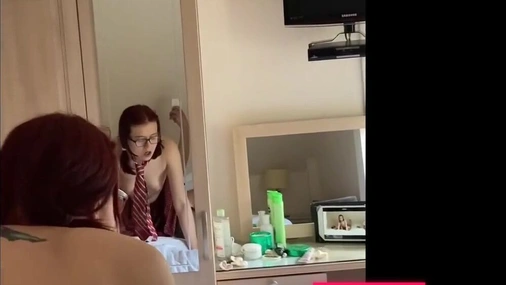 British Redhead Schoolgirl Gets Creampied