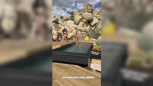 Auhneesh Nicole Foursome Pool Video